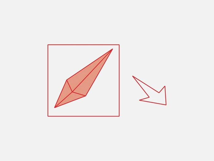 Ton origami doit maintenant ressembler à la forme illustrée. Passez à l'étape 5